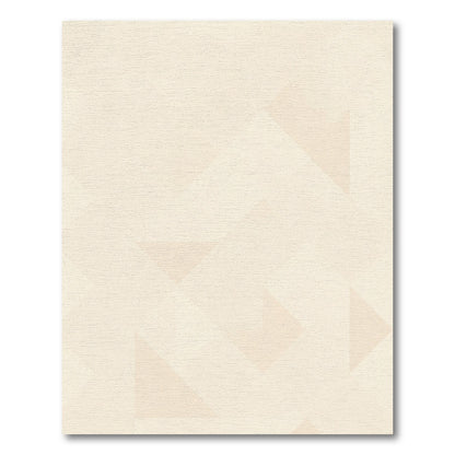 Cream Geometric Faceted Abstract Rug