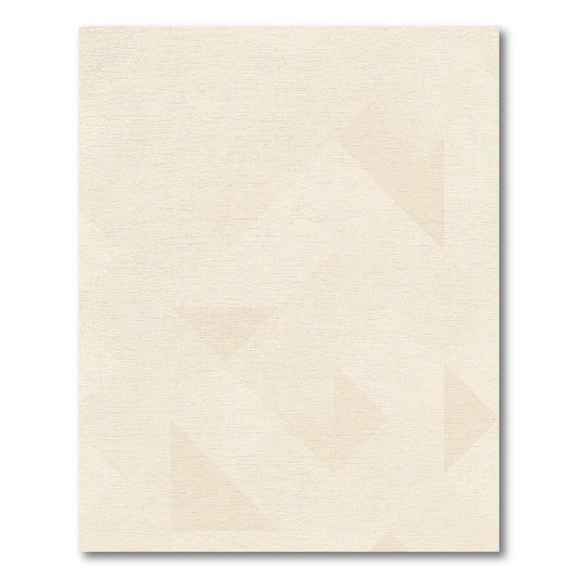 Cream Geometric Faceted Abstract Rug