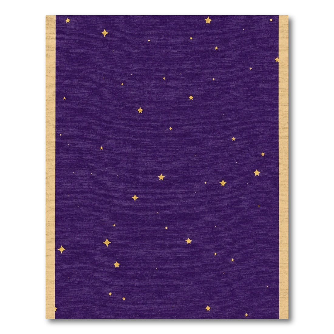 Golden Stars Night Sky Rug