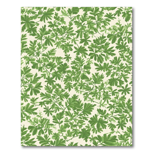 Vibrant Green Leafy Vine Rapport Rug
