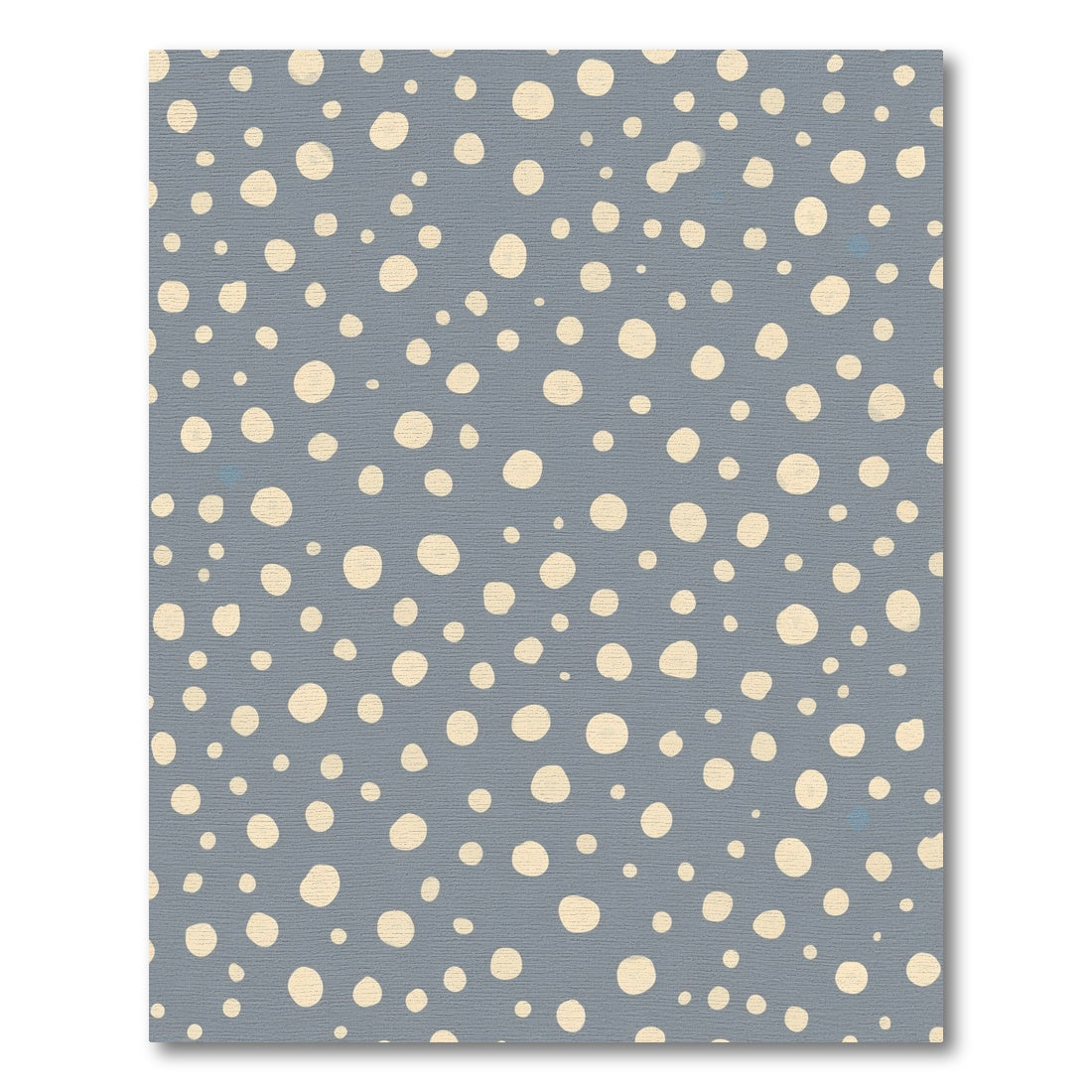Soft Cream Polka Dot Mid-Century Rug
