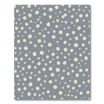 Soft Cream Polka Dot Mid-Century Rug