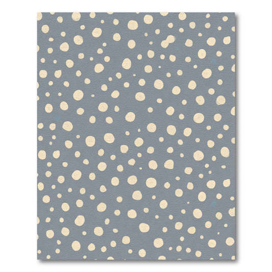 Soft Cream Polka Dot Mid-Century Rug