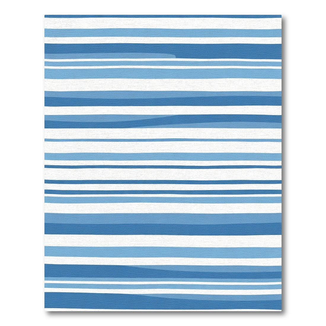 Coastal Blue Striped Horizon Rug