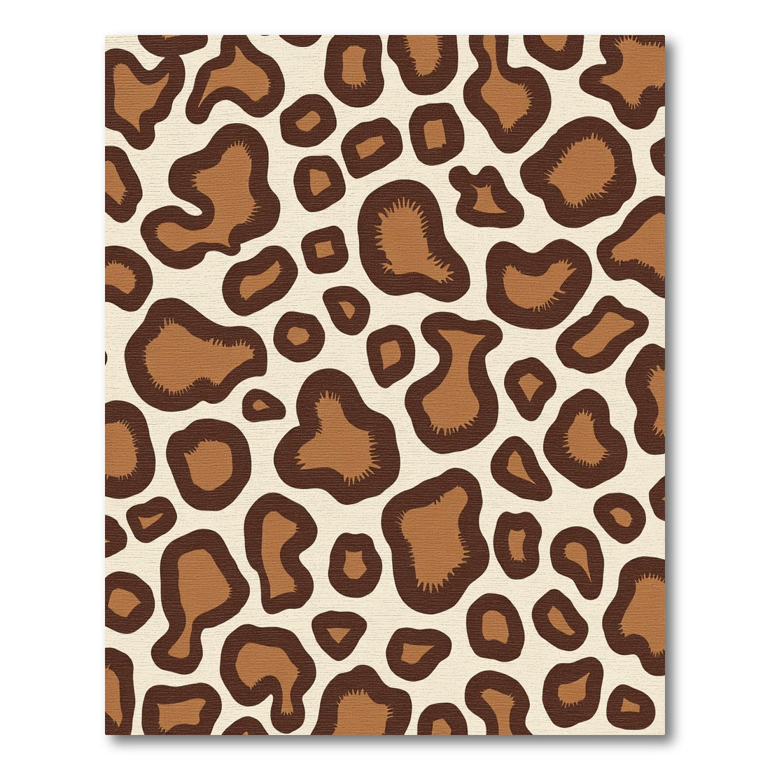 Caramel Brown Leopard Spot Rug