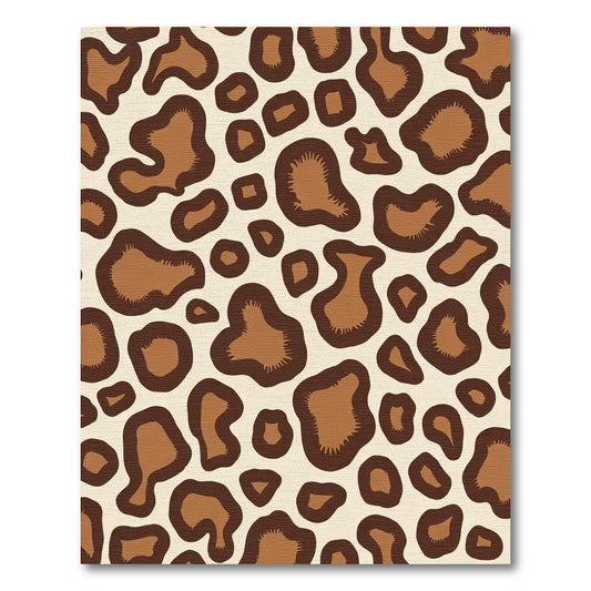 Caramel Brown Leopard Spot Rug