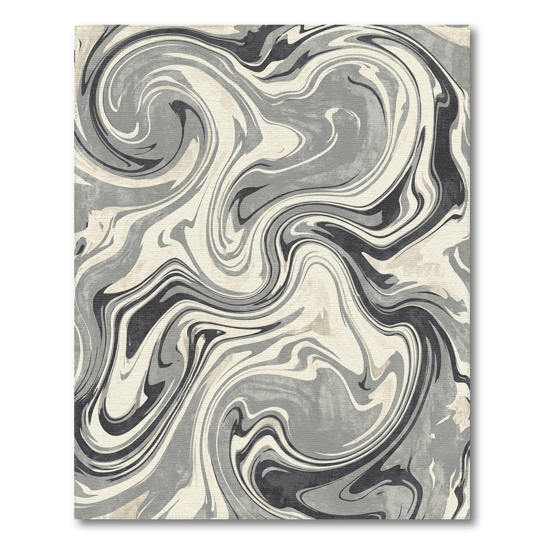 Grey Abstract Area Grey Marble Swirl Abstract Area Rug