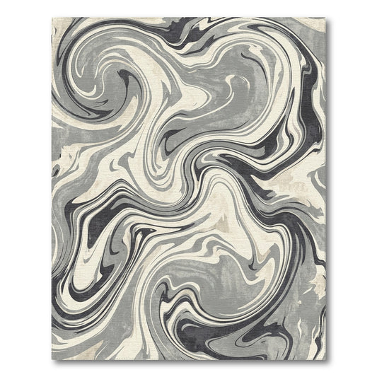 Grey Abstract Area Grey Marble Swirl Abstract Area Rug