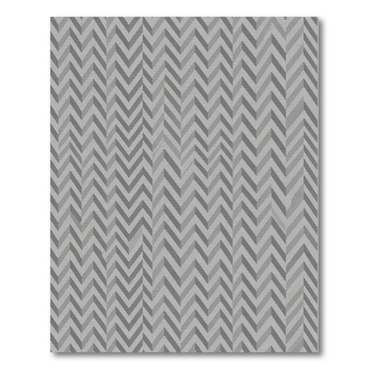 Shaded Gray Chevron Pattern Rug
