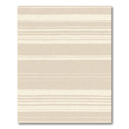 Neutral Earth Tone Stripe Abstract Rug
