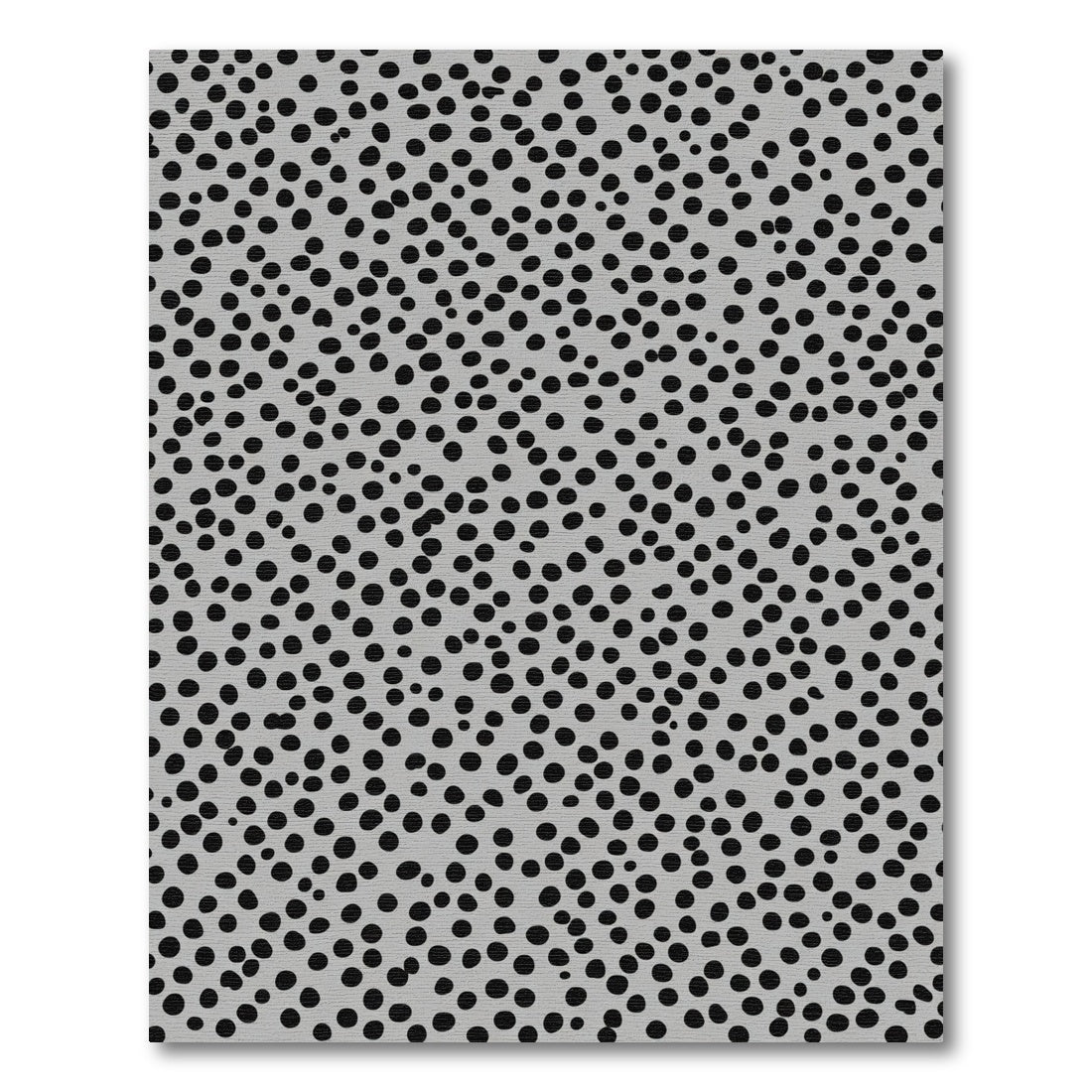 Gray And Black Polka Dot Rug