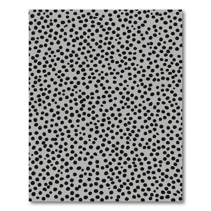 Gray And Black Polka Dot Rug