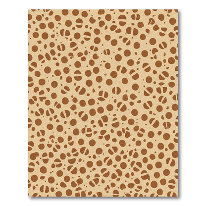 Caramel Dot Scatter Abstract Rug