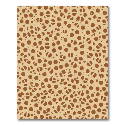 Caramel Dot Scatter Abstract Rug