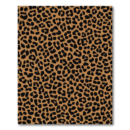 Bold Brown Black Spots Overlay Rug