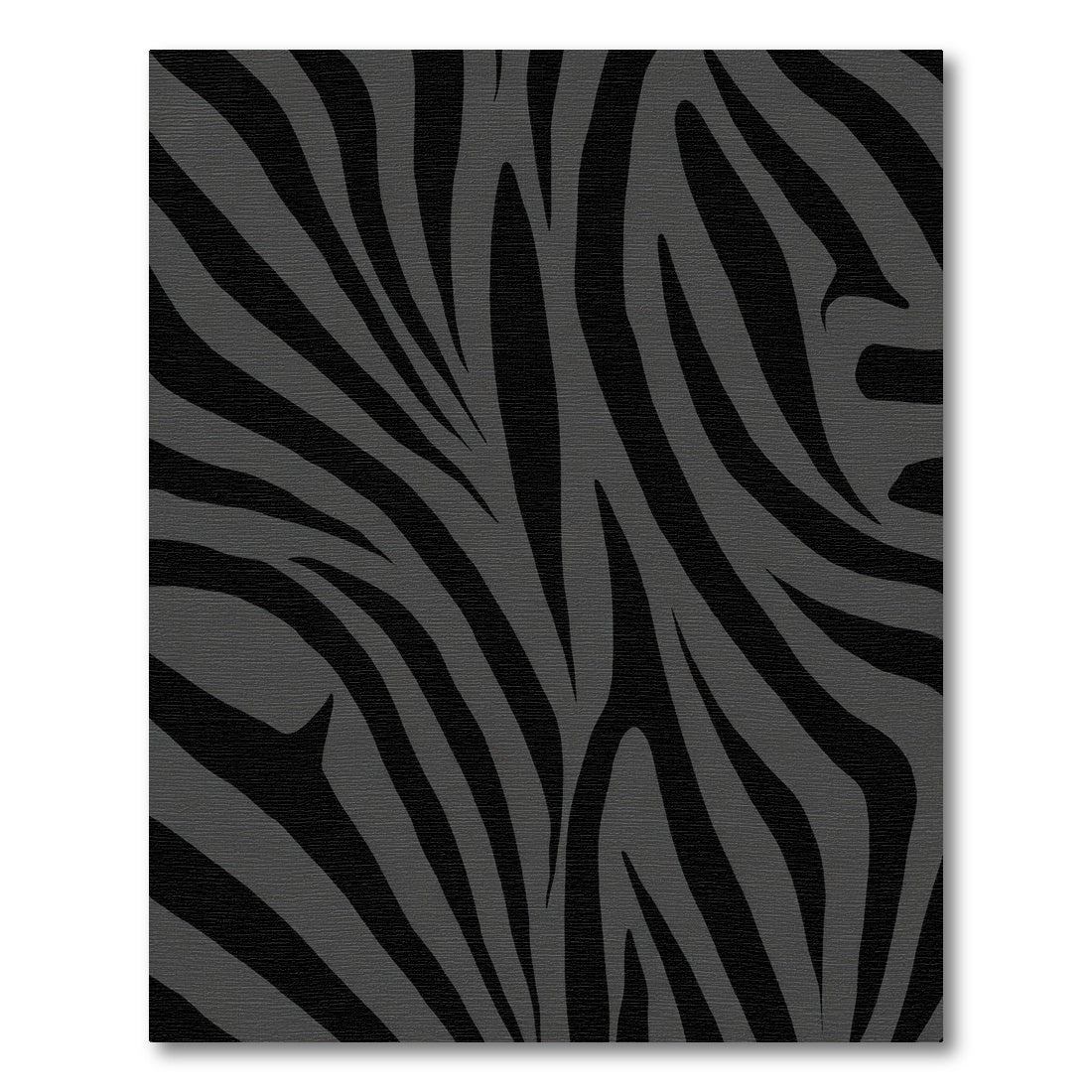 Dark Gray Zebra Stripe Contemporary Rug