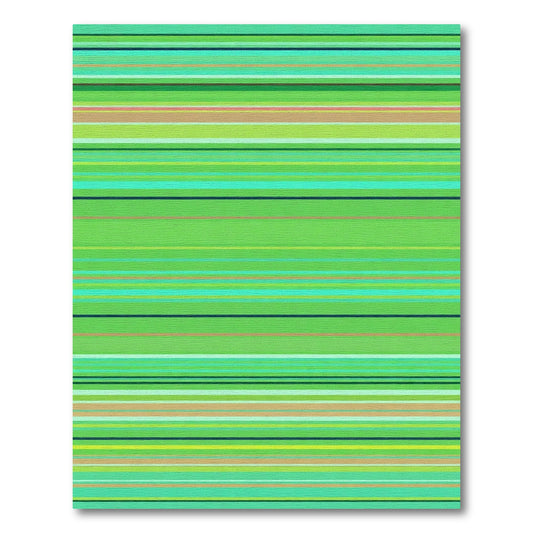 Verdant Green Thin Striped Harmony Rug