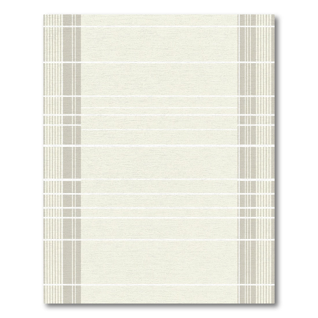 Minimalist Beige Stripe Panel Rug