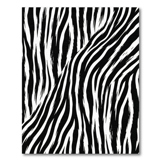Abstract Wild Animal Striations Rug