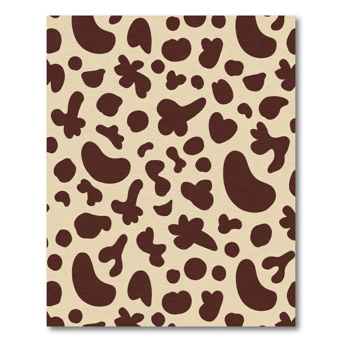 Brown Cream Irregular Spots Rug