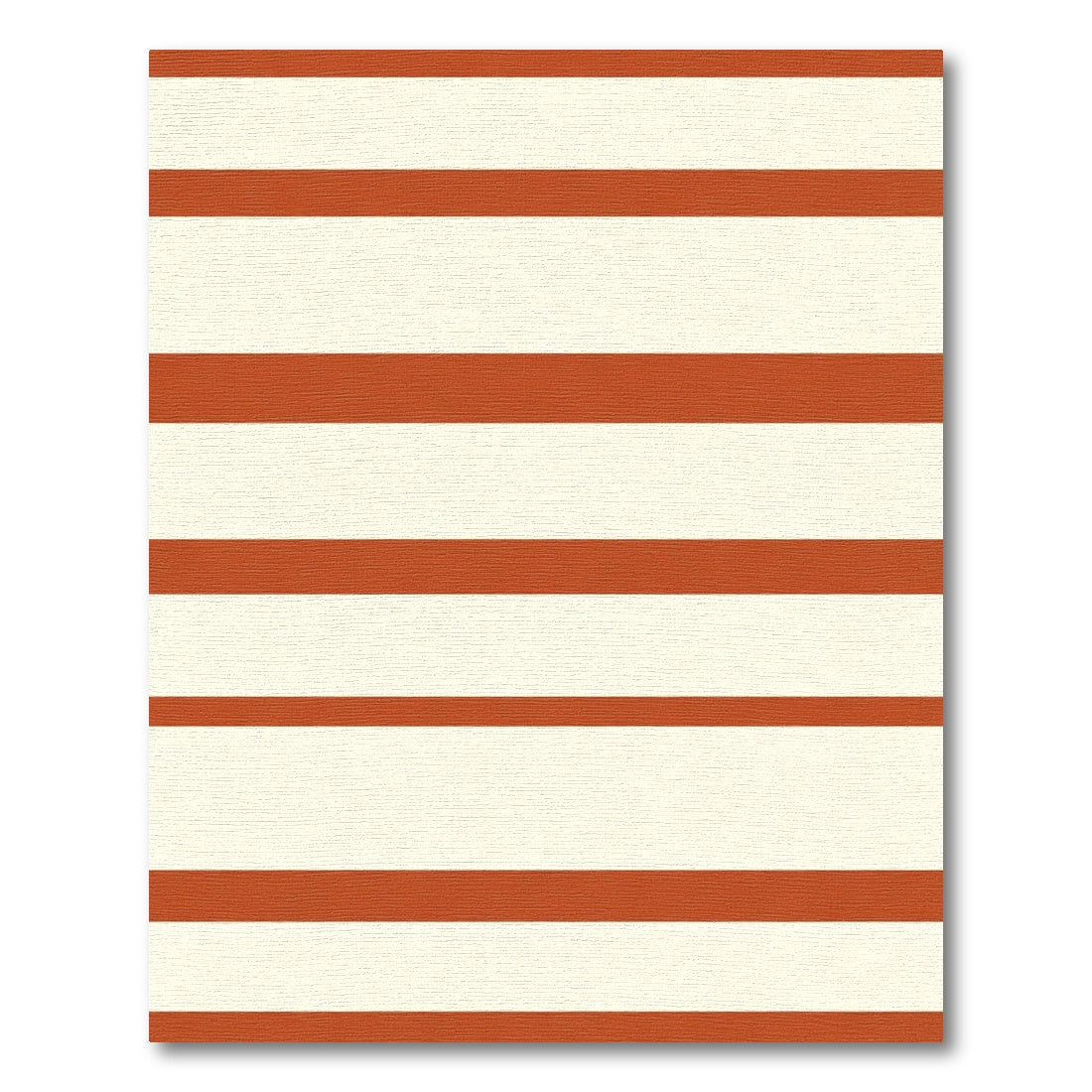 Modern Terracotta Stripe Rug