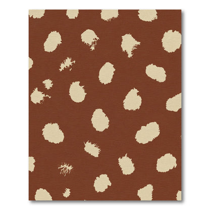 Brown Cream Animal Spot Rug