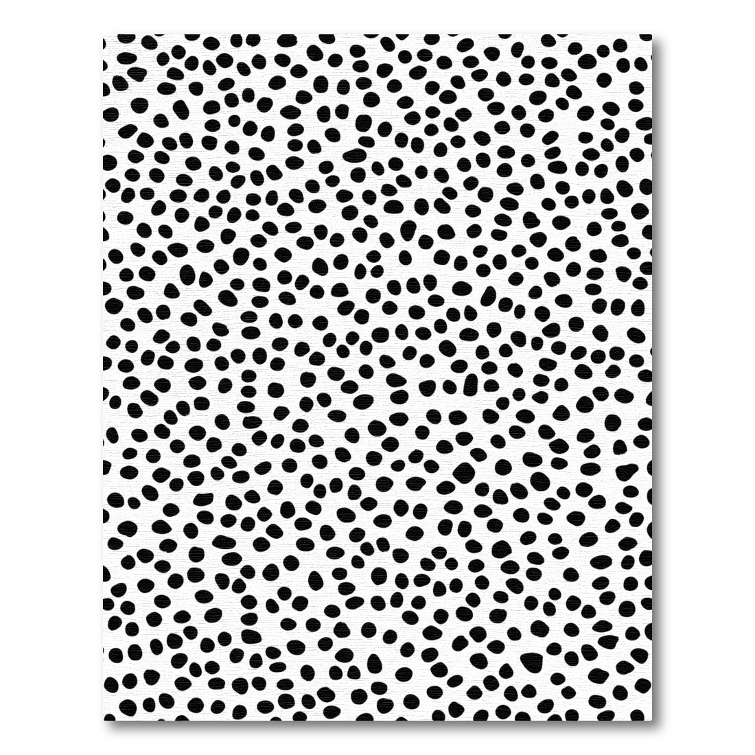 Black White Dotted Abstract Background Rug