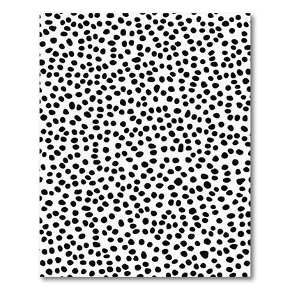 Black White Dotted Abstract Background Rug